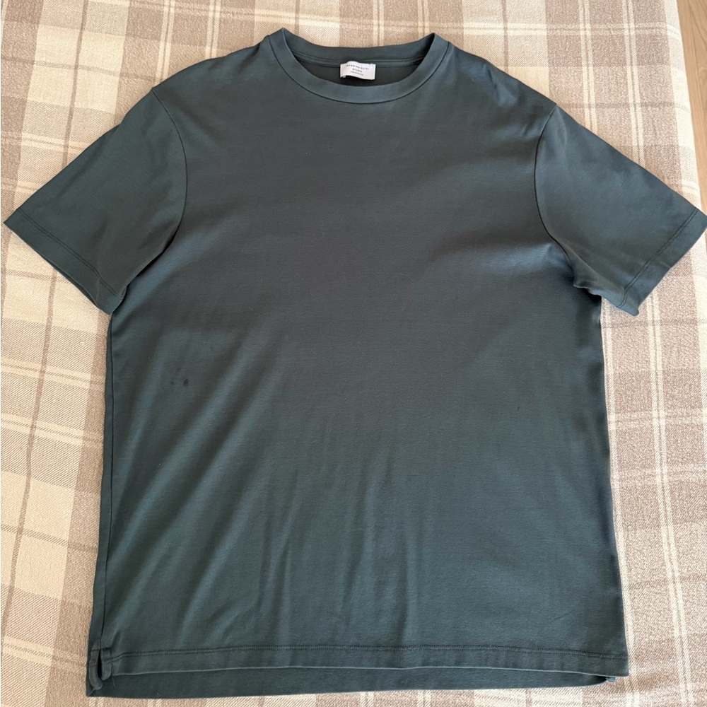 Massimo Dutti Deep Green Men’s Short Sleeve T-Shirt